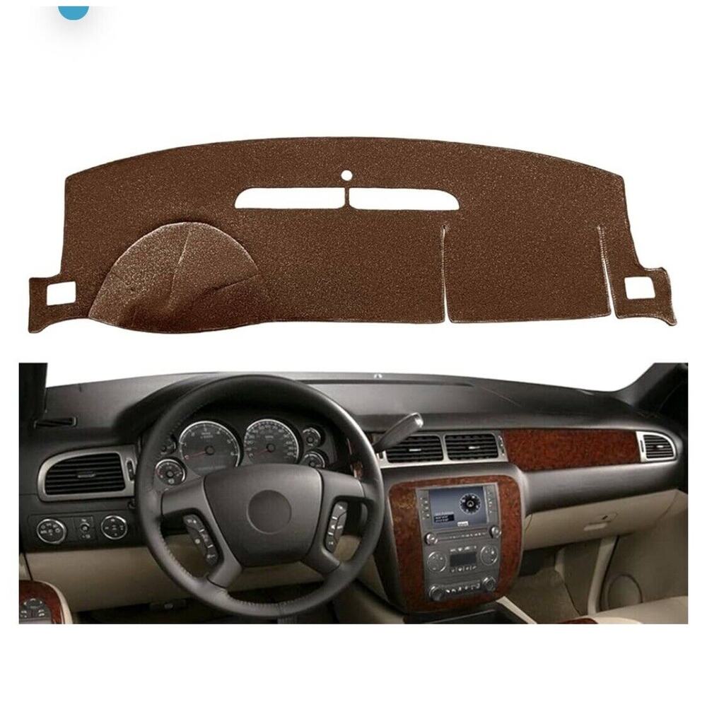 Brown Mat Dash Cover for Chevy Silverado Tahoe Suburban Avalanche Yukon